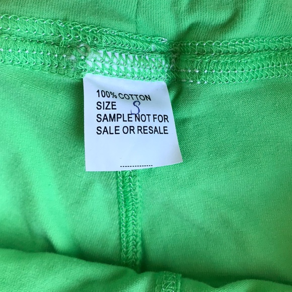 Bright Lime Knit Lounge Pants NWT - Picture 4 of 5